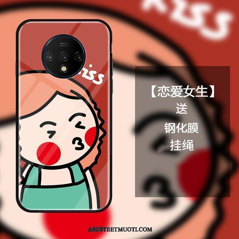 Oneplus 7t Kuoret Lasi Kuori Suojaus Yksinkertainen Puhelimen