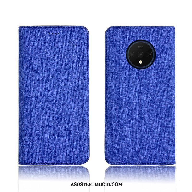 Oneplus 7t Kuori Kuoret Kotelo Pellava All Inclusive Silikoni
