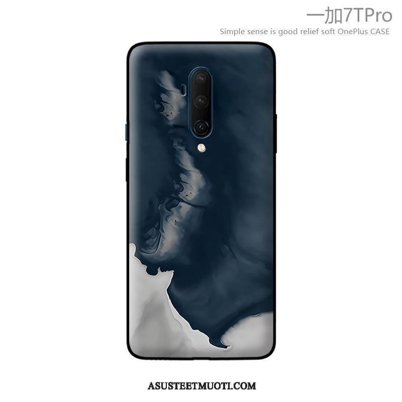 Oneplus 7t Pro Kuori Kuoret Suojaus Musta Silikoni All Inclusive Pehmeä Neste