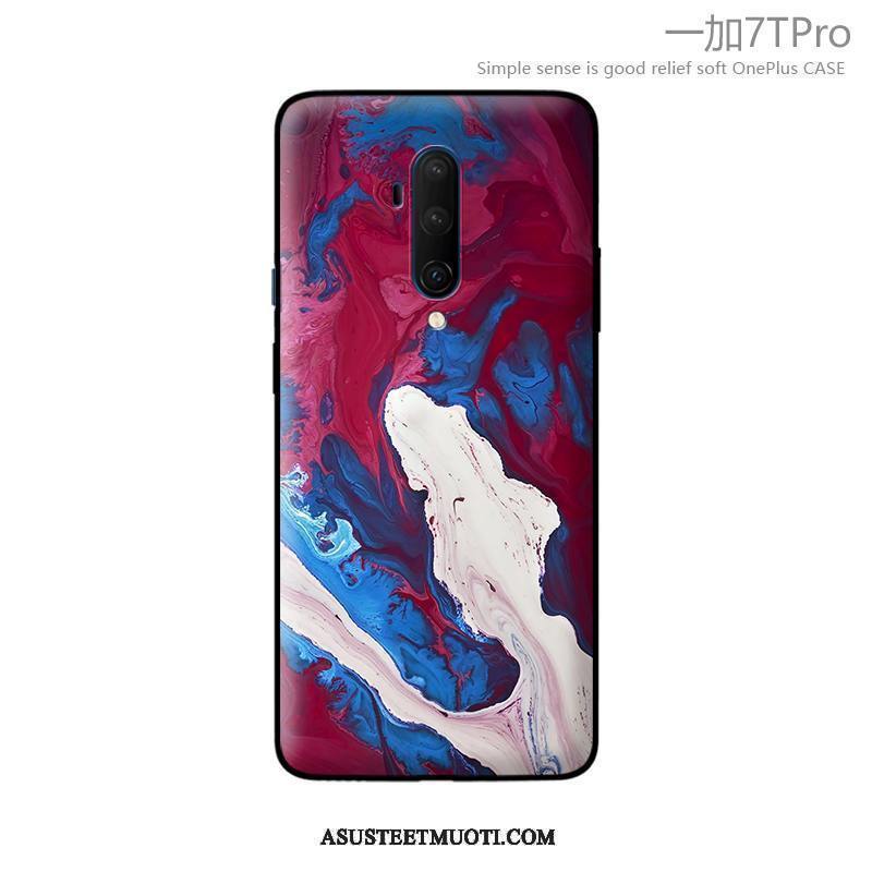 Oneplus 7t Pro Kuori Kuoret Suojaus Musta Silikoni All Inclusive Pehmeä Neste