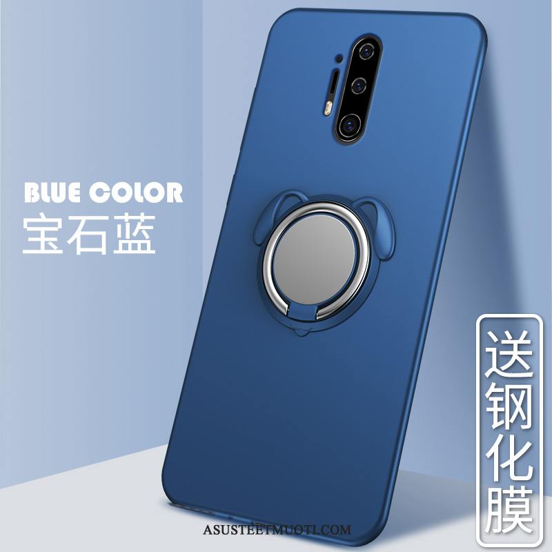 Oneplus 8 Pro Kuoret All Inclusive Pesty Suede Magneettinen Auto Tuki