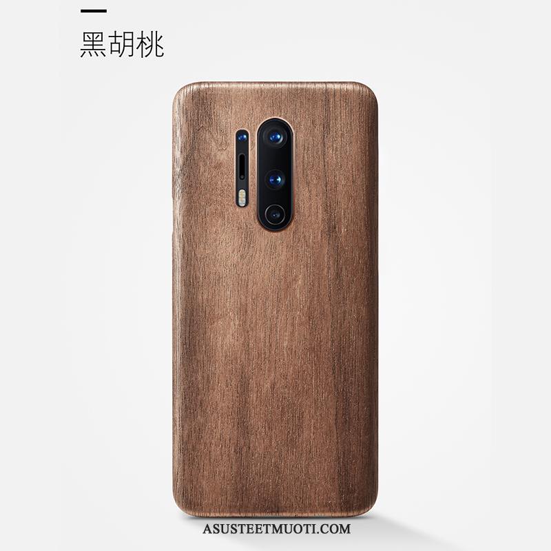 Oneplus 8 Pro Kuori Kuoret Kotelo Pesty Suede Ohut Puu