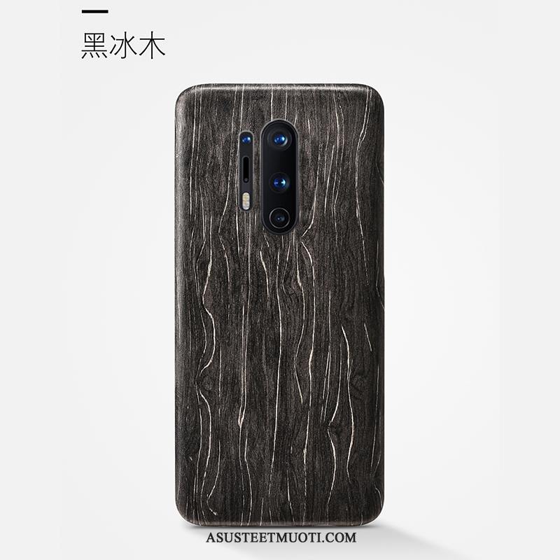 Oneplus 8 Pro Kuori Kuoret Kotelo Pesty Suede Ohut Puu