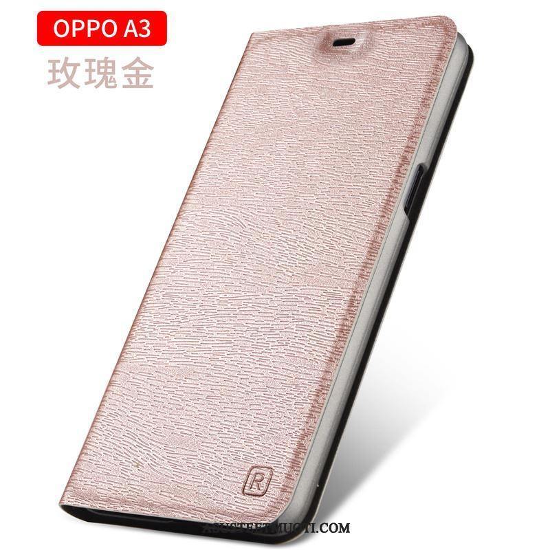 Oppo A3 Kuoret Nahkakotelo Puhelimen Suojaus Kuori Kevyt