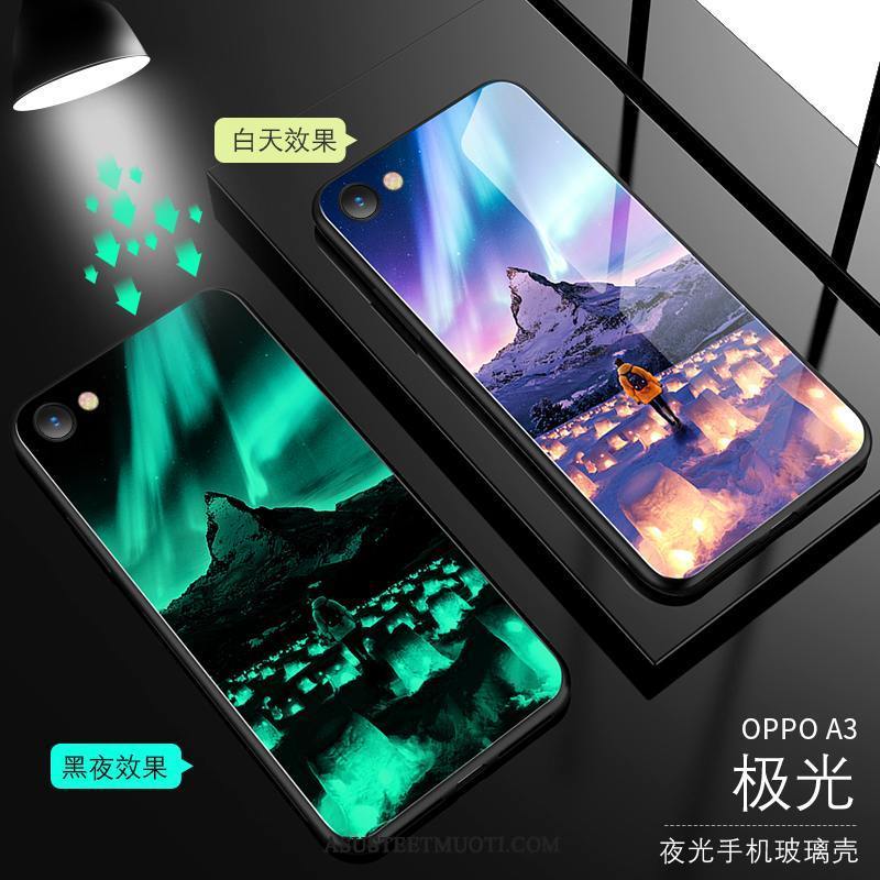 Oppo A3 Kuoret Net Red Kuori Kristalli Suojaus Kotelo