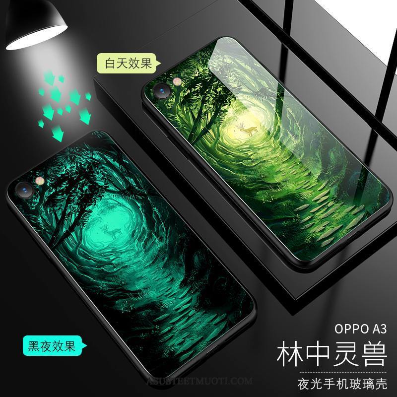 Oppo A3 Kuoret Net Red Kuori Kristalli Suojaus Kotelo