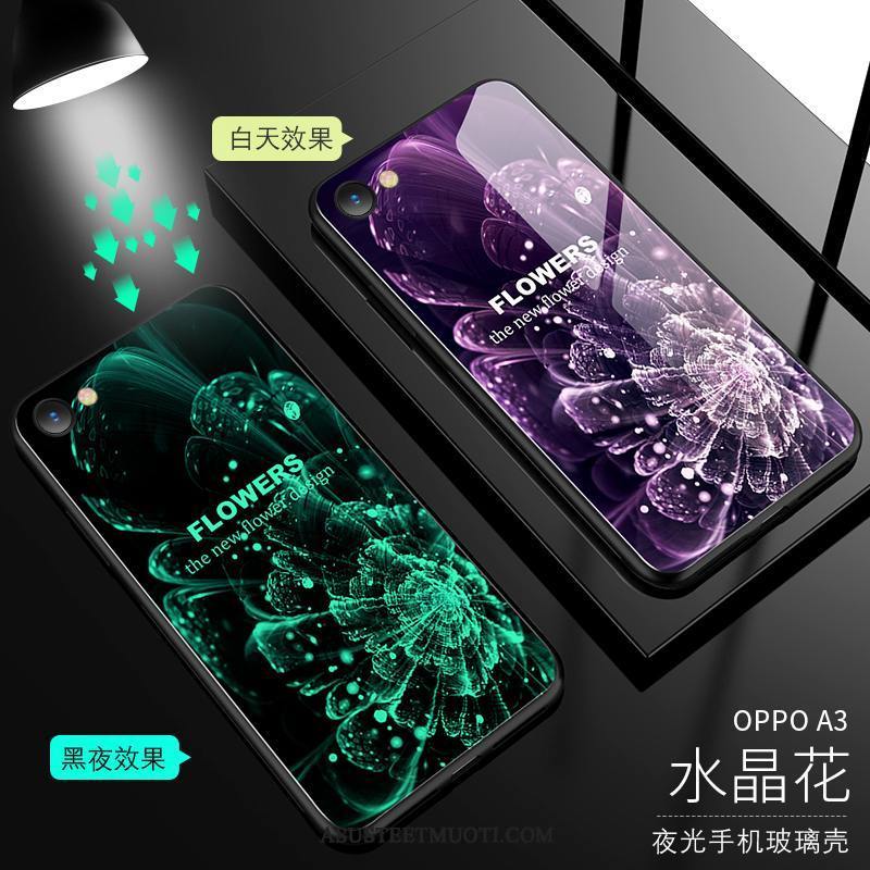 Oppo A3 Kuoret Net Red Kuori Kristalli Suojaus Kotelo