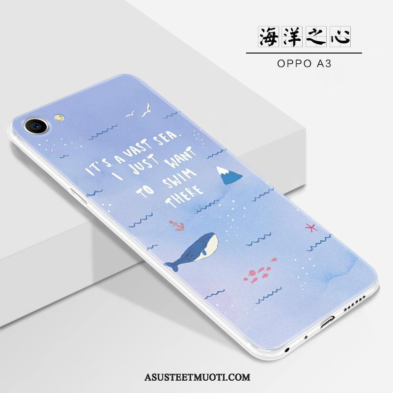 Oppo A3 Kuori Kuoret Murtumaton Pesty Suede Silikoni Ripustettavat Koristeet