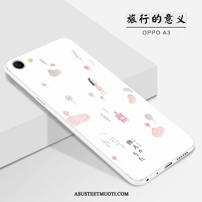 Oppo A3 Kuori Kuoret Murtumaton Pesty Suede Silikoni Ripustettavat Koristeet