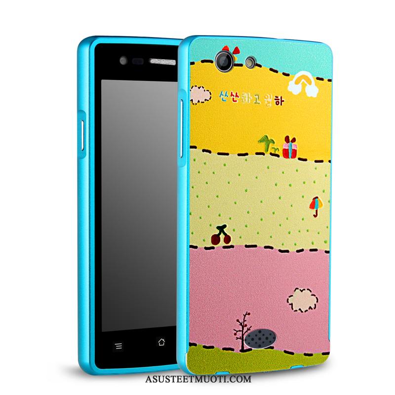 Oppo A31 Kuoret Ohut Metalli Puhelimen Suojaus Keltainen