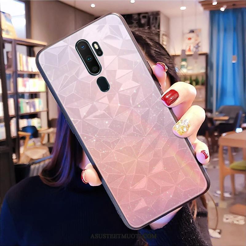 Oppo A9 2020 Kuoret Kuori Timantti Kukkakuvio Violetti Net Red