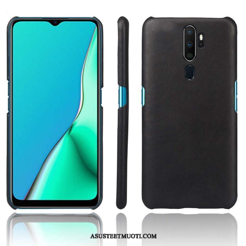 Oppo A9 2020 Kuoret Nahka Kuori Kotelo Suojaus Murtumaton