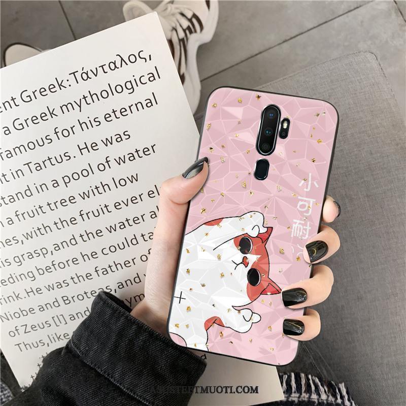 Oppo A9 2020 Kuori Kuoret Net Red Trendi Kukkakuvio Rakastunut Timantti