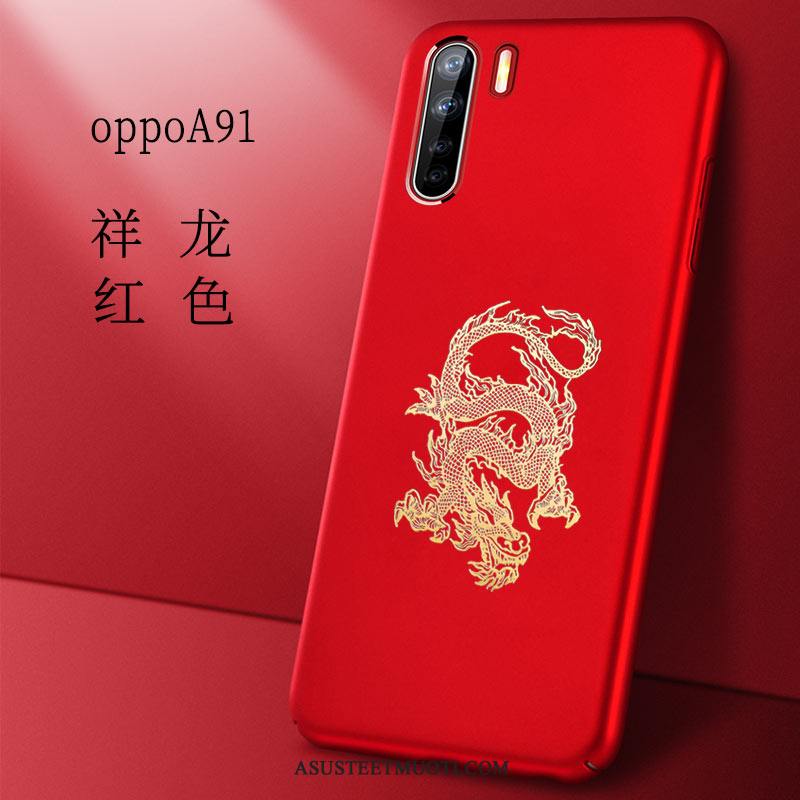 Oppo A91 Kuoret Sininen Tuntea Trendi Ohut All Inclusive