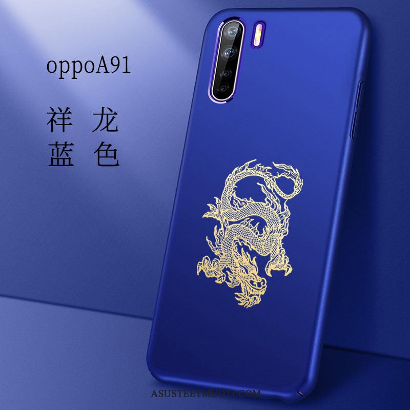 Oppo A91 Kuoret Sininen Tuntea Trendi Ohut All Inclusive