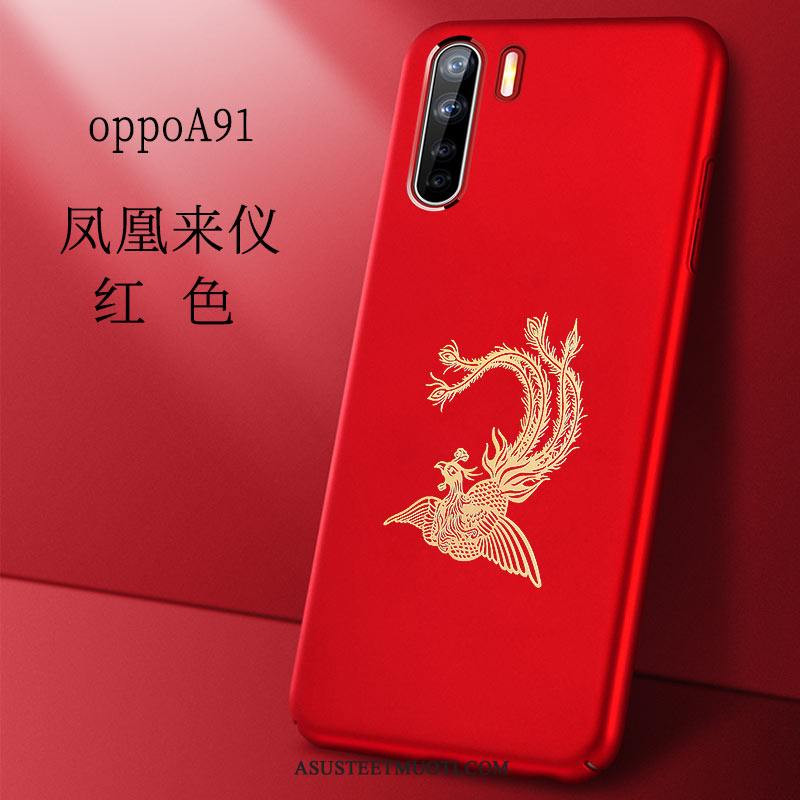 Oppo A91 Kuoret Sininen Tuntea Trendi Ohut All Inclusive