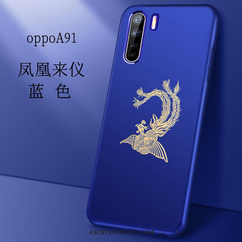 Oppo A91 Kuoret Sininen Tuntea Trendi Ohut All Inclusive