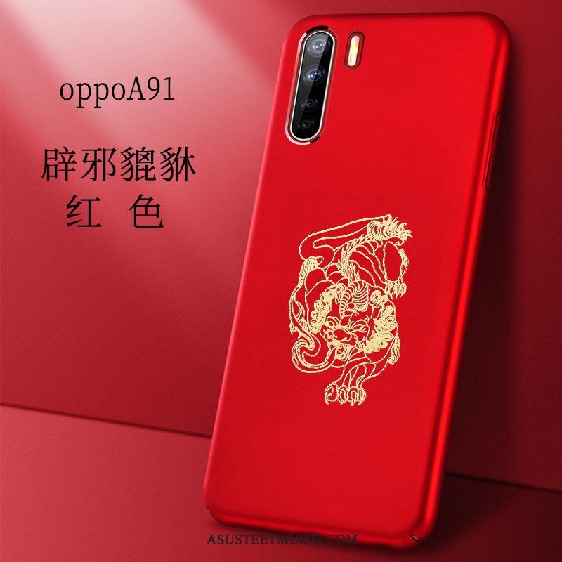 Oppo A91 Kuoret Sininen Tuntea Trendi Ohut All Inclusive