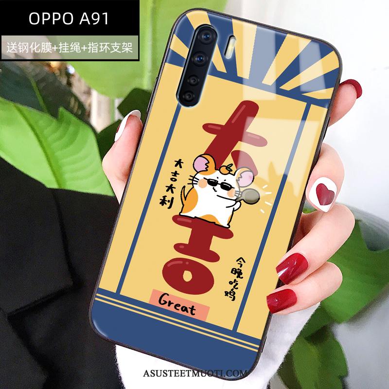 Oppo A91 Kuoret Tide-brändi Luova Kuori Murtumaton Pehmeä Neste