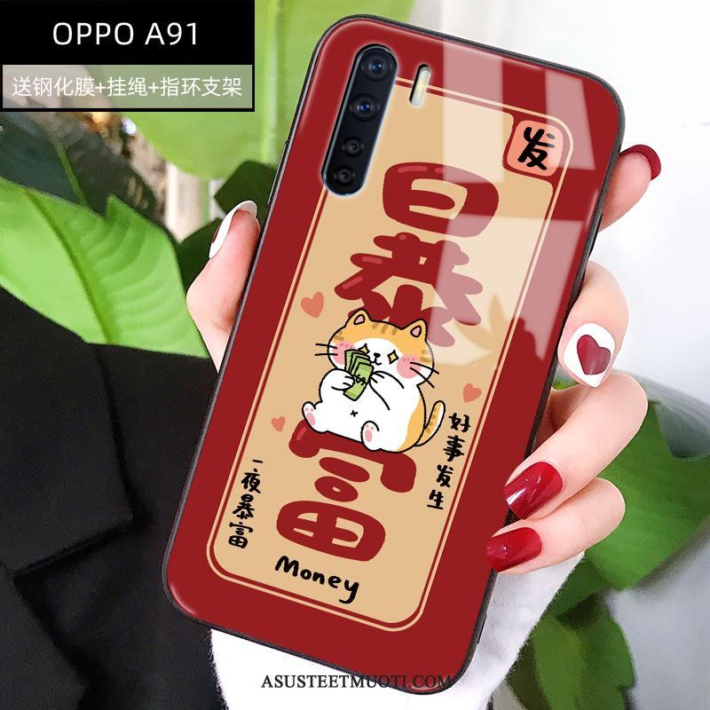 Oppo A91 Kuoret Tide-brändi Luova Kuori Murtumaton Pehmeä Neste