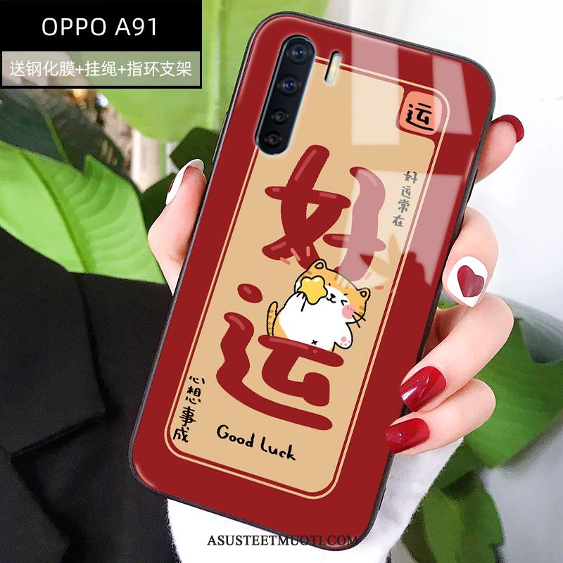 Oppo A91 Kuoret Tide-brändi Luova Kuori Murtumaton Pehmeä Neste