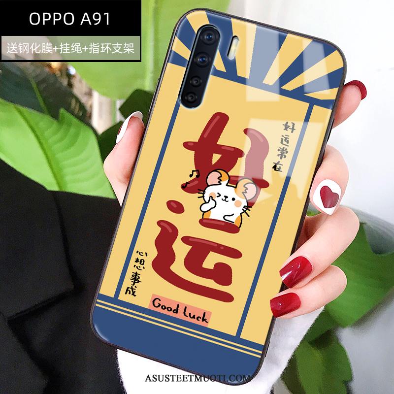 Oppo A91 Kuoret Tide-brändi Luova Kuori Murtumaton Pehmeä Neste