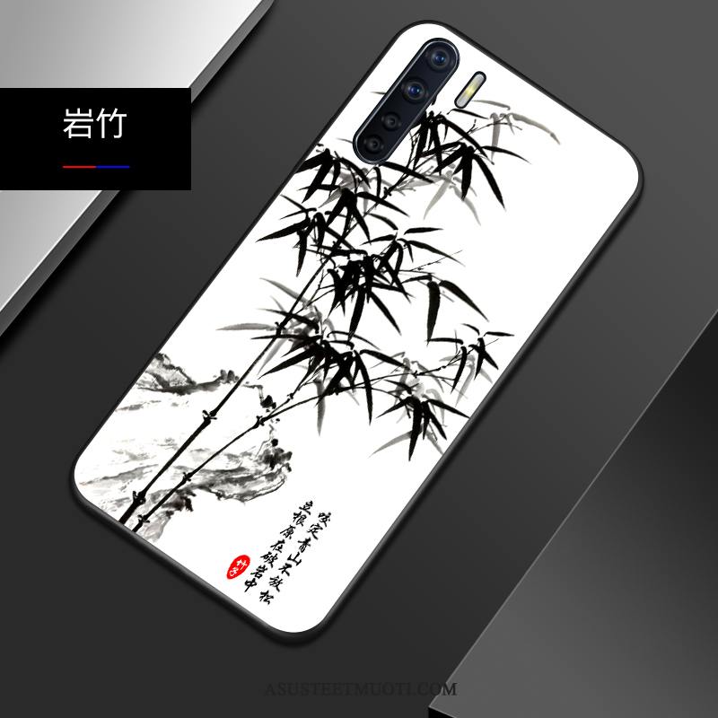 Oppo A91 Kuori Kuoret Murtumaton Silikoni Kiinalainen Tyyli Pehmeä Neste Kevyt