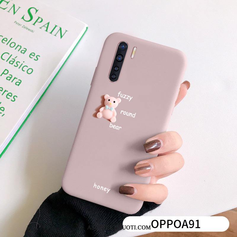 Oppo A91 Kuori Kuoret Pesty Suede Puhelimen Pieni Pehmeä Neste Silikoni