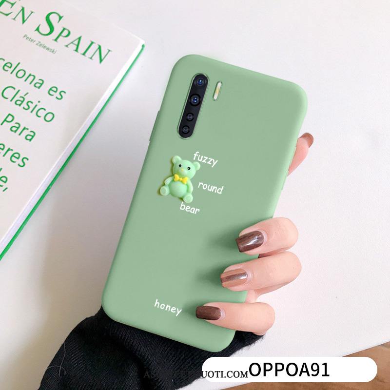 Oppo A91 Kuori Kuoret Pesty Suede Puhelimen Pieni Pehmeä Neste Silikoni