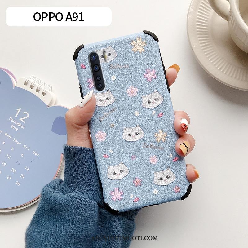 Oppo A91 Kuori Kuoret Pieni Ihana Pehmeä Neste Silikoni Net Red