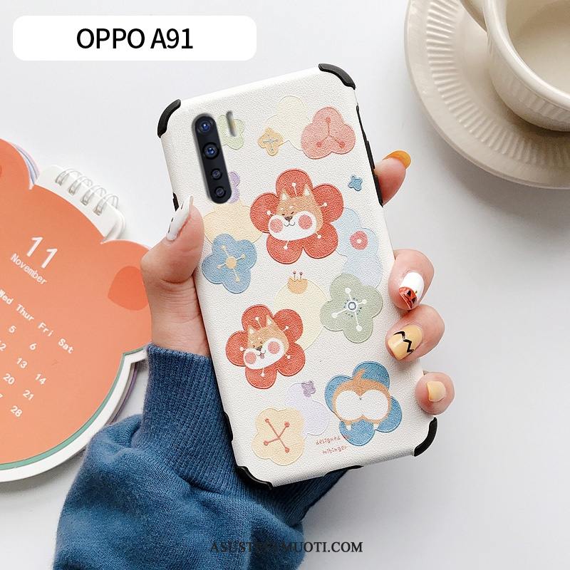 Oppo A91 Kuori Kuoret Pieni Ihana Pehmeä Neste Silikoni Net Red