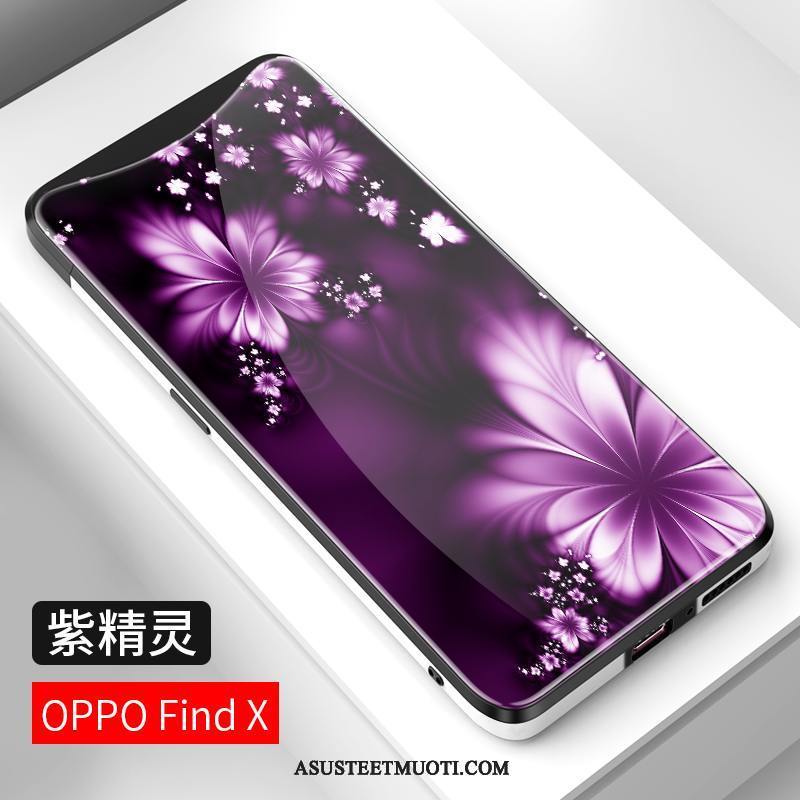 Oppo Find X Kuoret Lasi Musta Suojaus Luova Puhelimen