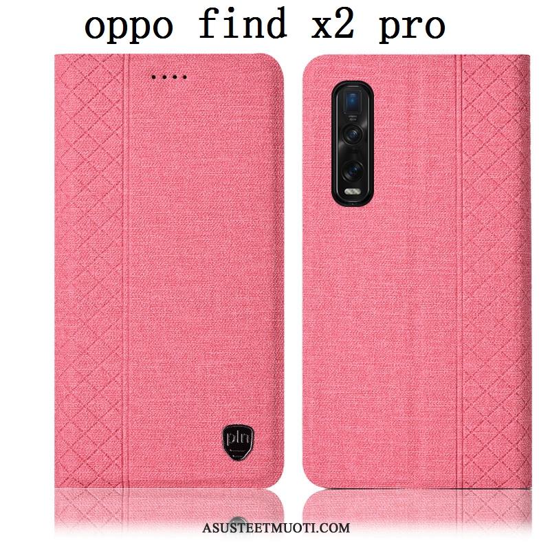 Oppo Find X2 Pro Kuoret Kotelo Murtumaton Nahkakotelo Kuori Puhelimen