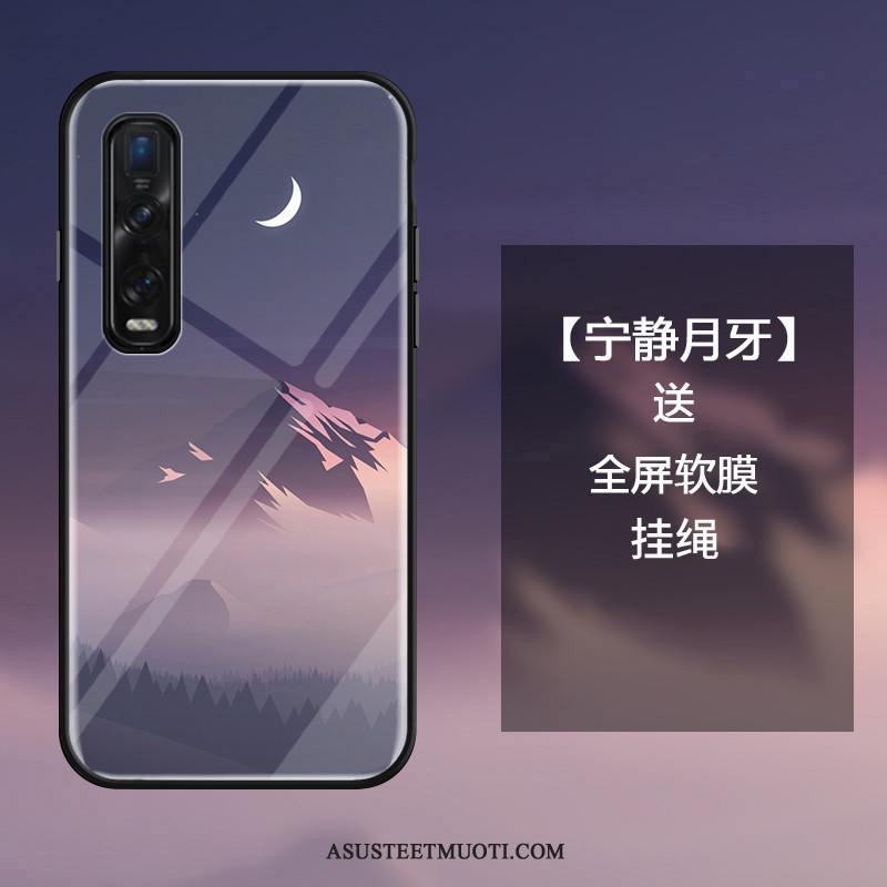 Oppo Find X2 Pro Kuoret Tila Persoonallisuus Lasi Kotelo Trendi