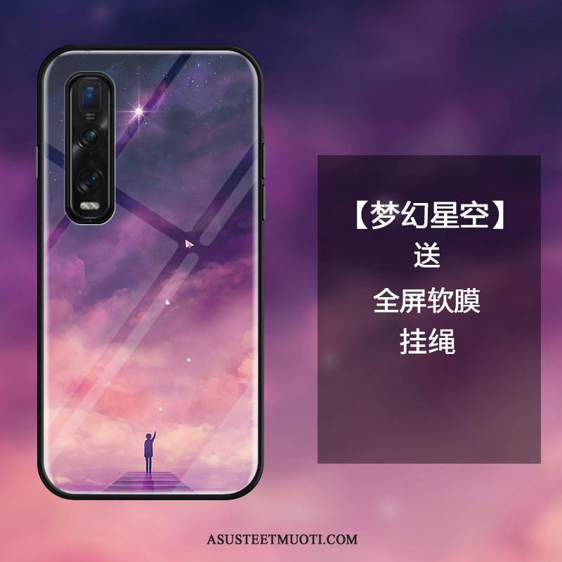 Oppo Find X2 Pro Kuoret Tila Persoonallisuus Lasi Kotelo Trendi