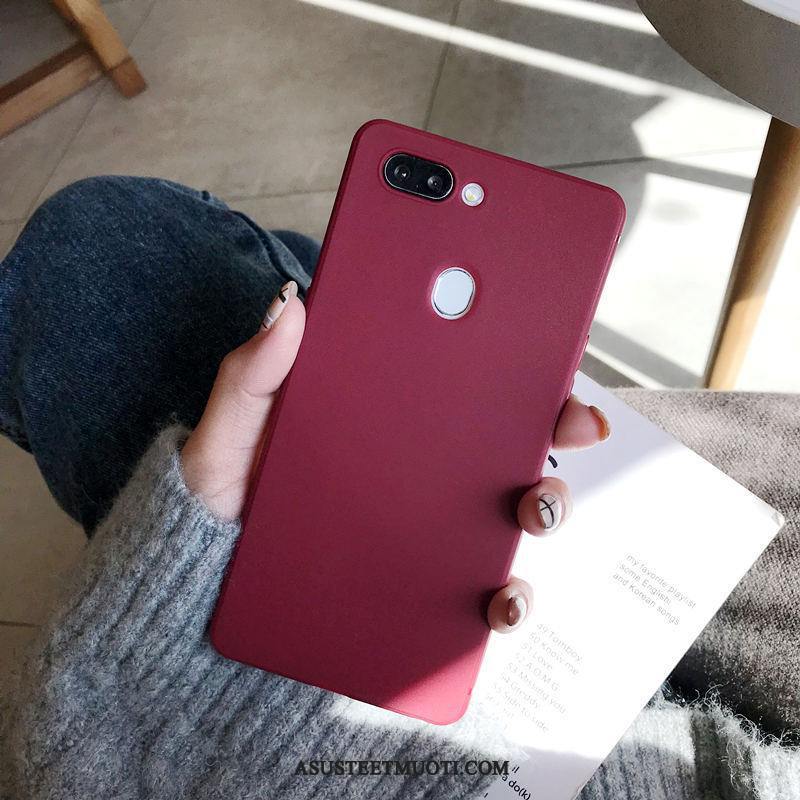 Oppo R15 Kuoret All Inclusive Vihreä Keltainen Puhelimen Pesty Suede