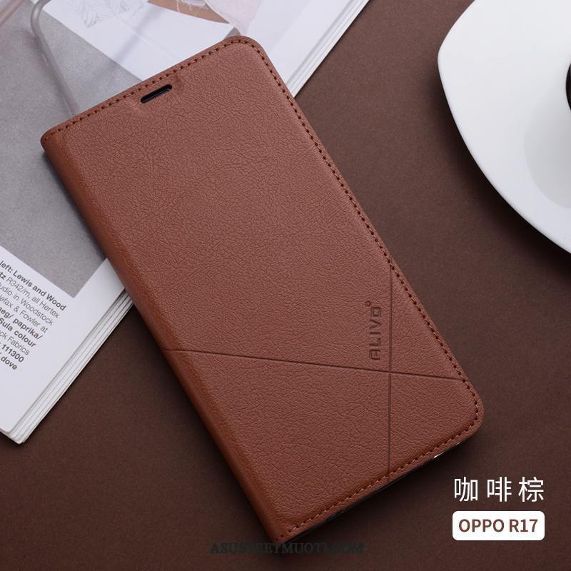 Oppo R17 Kuoret Kuori Nahkakotelo Suojaus Simpukka All Inclusive