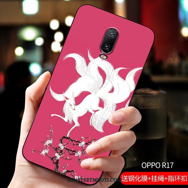 Oppo R17 Kuoret Muokata Kuori Luumu Net Red Ohut