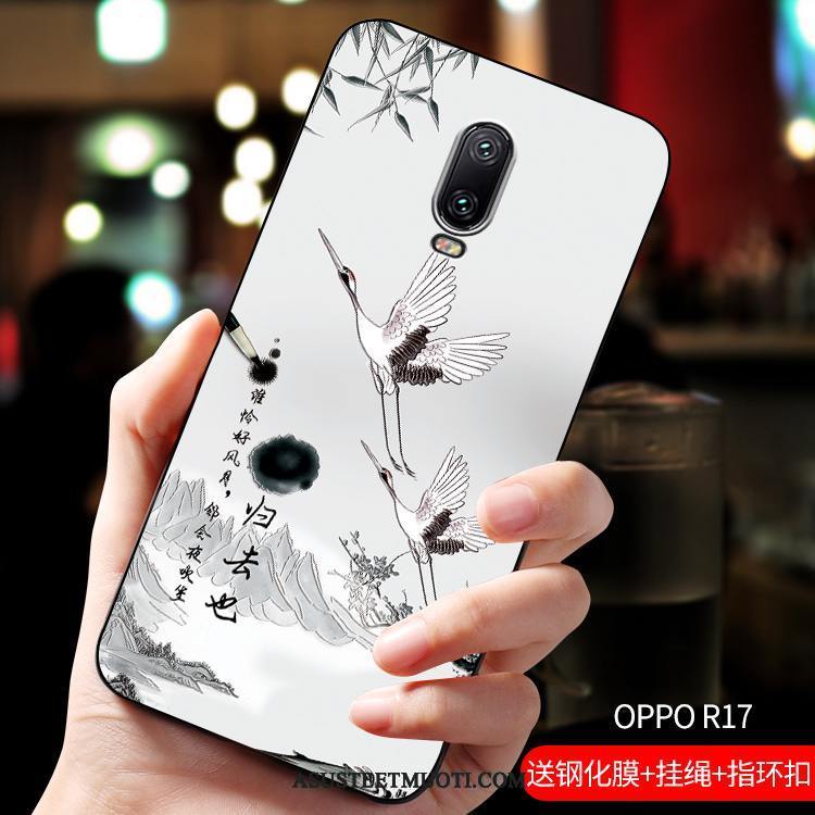 Oppo R17 Kuoret Muokata Kuori Luumu Net Red Ohut