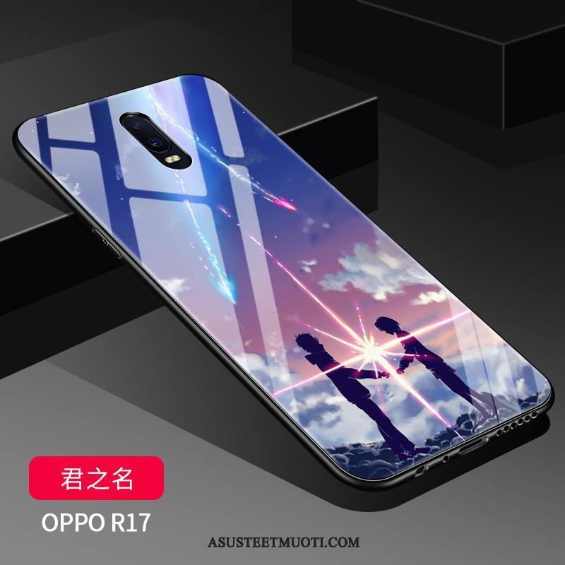 Oppo R17 Kuoret Näytönsuojus Trendi Silikoni Pesty Suede Luova