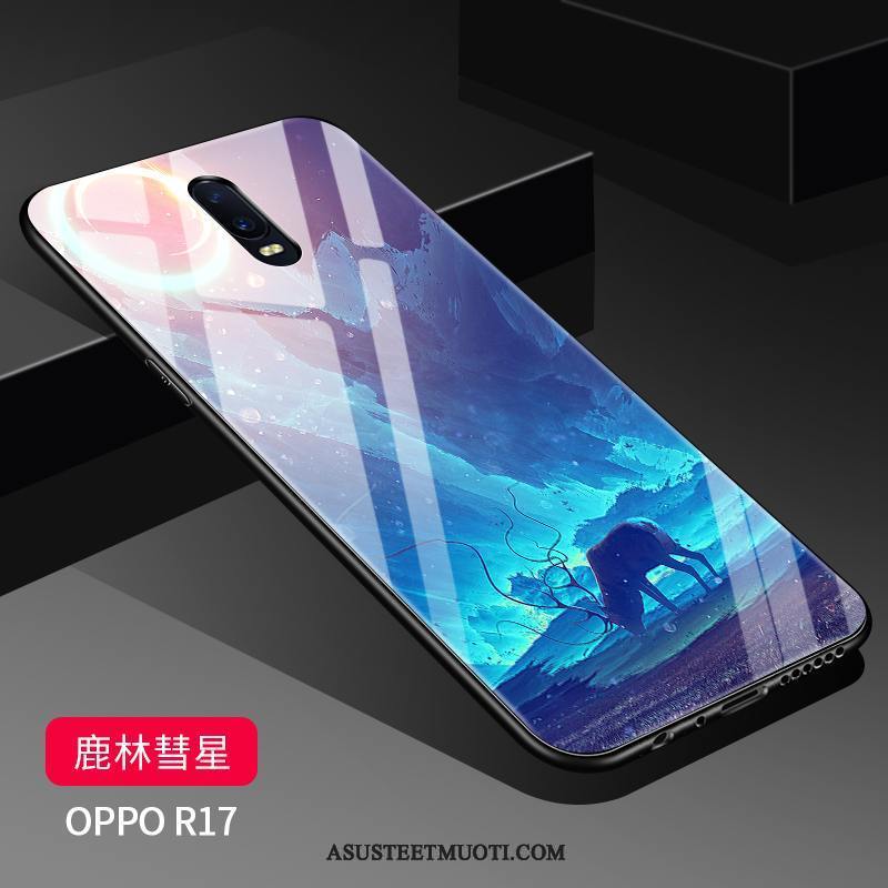 Oppo R17 Kuoret Näytönsuojus Trendi Silikoni Pesty Suede Luova