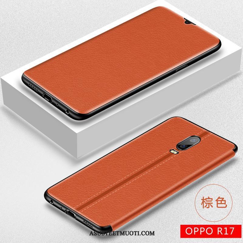 Oppo R17 Kuori Kuoret Murtumaton Uusi Puhelimen Nahkakotelo Silikoni