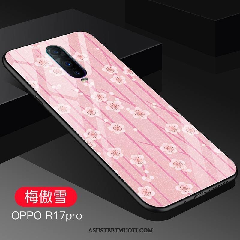 Oppo R17 Pro Kuoret Persoonallisuus Kotelo Silikoni Jauhe Net Red