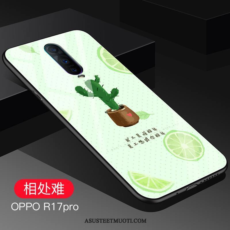 Oppo R17 Pro Kuoret Persoonallisuus Kotelo Silikoni Jauhe Net Red