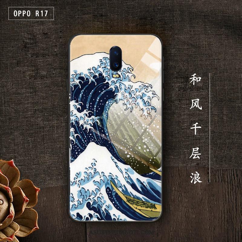 Oppo R17 Pro Kuoret Suojaus Kova Murtumaton Sininen Lasi