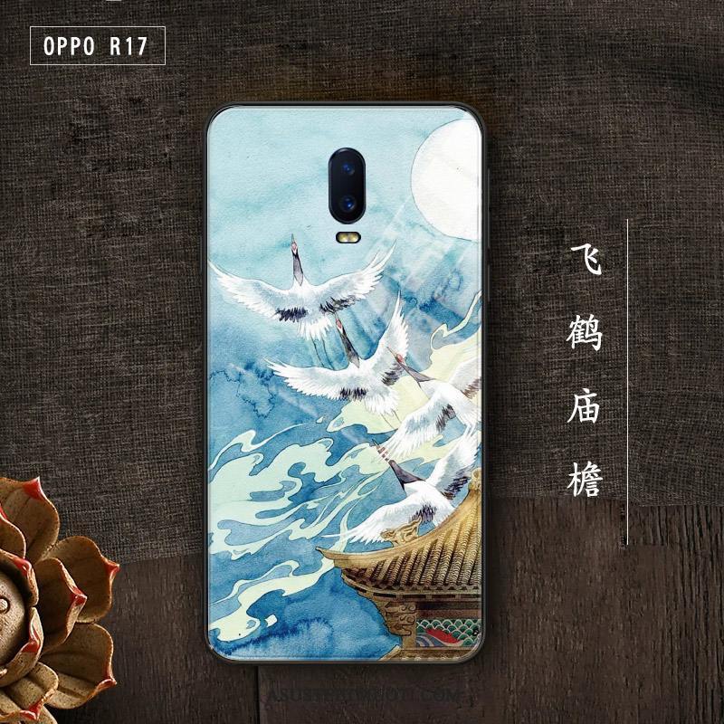 Oppo R17 Pro Kuoret Suojaus Kova Murtumaton Sininen Lasi