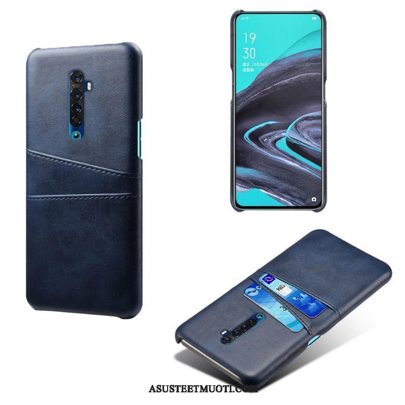 Oppo Reno 2 Kuoret Kuori Nahka Kotelo Suojaus Kortti