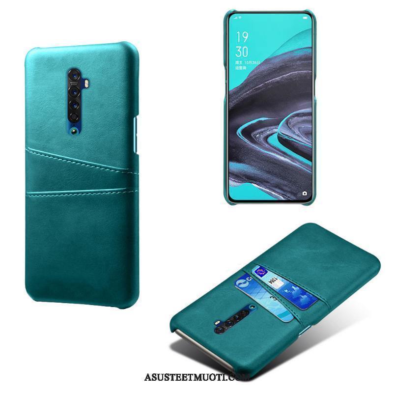 Oppo Reno 2 Kuoret Kuori Nahka Kotelo Suojaus Kortti