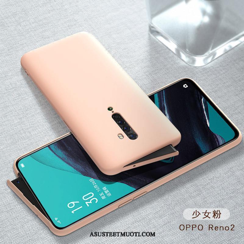 Oppo Reno 2 Kuoret Näytönsuojus Vihreä Pehmeä Neste Ripustettavat Koristeet Murtumaton