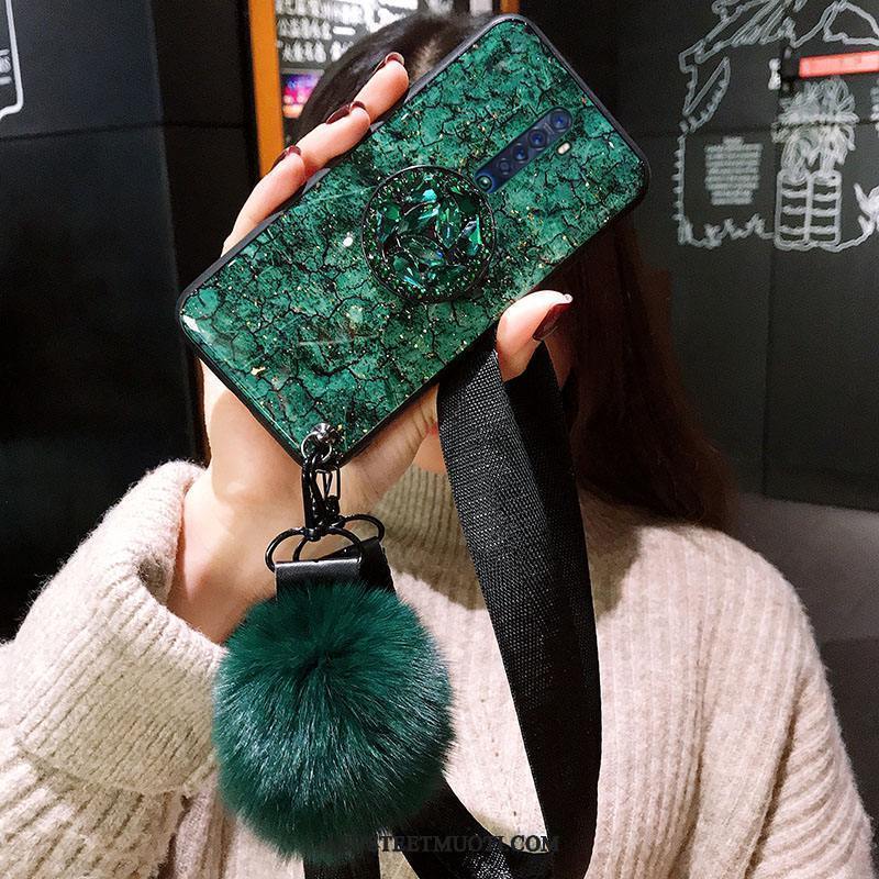 Oppo Reno 2 Kuoret Silikoni Kristalli Pehmeä Neste Violetti Kuori